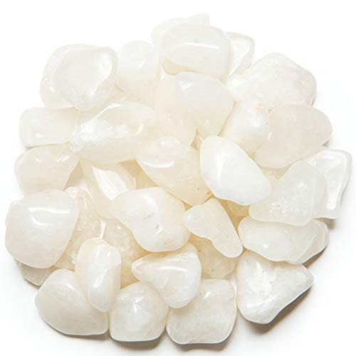 Digging Dolls: 1 lb of Small Crystal with Sulphur A Grade Stones from Brazil - Tumbled Rocks Perfect for Art, Crafts, Reiki, Wicca and Wire Wrapping!