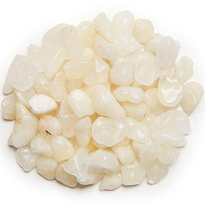 Digging Dolls: 1/2 lb of Extra Small Crystal with Sulphur A Grade Stones from Brazil - Tumbled Rocks Perfect for Art, Crafts, Reiki, Wicca and Wire Wrapping!