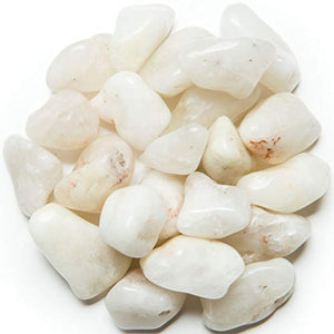 Digging Dolls: 1 lb of Medium Crystal with Sulphur A Grade Stones from Brazil - Tumbled Rocks Perfect for Art, Crafts, Reiki, Wicca and Wire Wrapping!