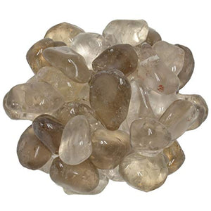 Digging Dolls: 1 lb of Large Smokey Quartz EX Grade Stones from Brazil - Tumbled Rocks Crystals Perfect for Art, Crafts, Reiki, Wicca and Wire Wrapping!