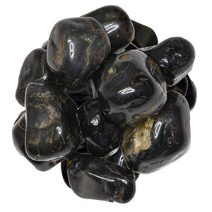 Digging Dolls: 2 lbs of Large Black Onyx A Grade Stones from Brazil - Tumbled Rocks Crystals Perfect for Art, Crafts, Reiki, Wicca and Wire Wrapping!