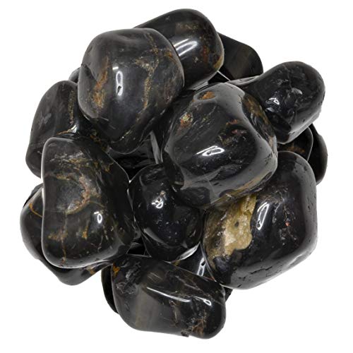 Digging Dolls: 3 lbs of Large Black Onyx A Grade Stones from Brazil - Tumbled Rocks Crystals Perfect for Art, Crafts, Reiki, Wicca and Wire Wrapping!