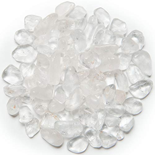 Digging Dolls: 2 lbs of XXSmall Crystal Quartz A Grade Stones from Brazil - Tumbled Rocks Perfect for Art, Crafts, Reiki, Wicca and Wire Wrapping!