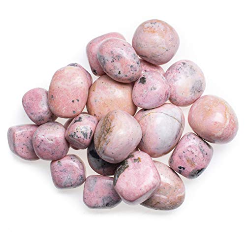 Digging Dolls: 1/8 lb Natural Rhodonite Tumbled Stones from Peru