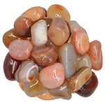 Digging Dolls: 1 lb of Medium Dyed Red Agate A Grade Stones from Brazil - Tumbled Rocks Crystals Perfect for Art, Crafts, Reiki, Wicca and Wire Wrapping!