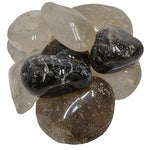 Digging Dolls: 1/2 lb of XX Large Smokey Quartz B Grade Stones from Brazil - Tumbled Rocks Crystals Perfect for Art, Crafts, Reiki, Wicca and Wire Wrapping!