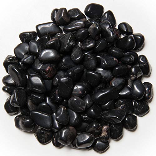 Digging Dolls: 1/2 lb of XXSmall Black Onyx A Grade Stones from Brazil - Tumbled Rocks Perfect for Art, Crafts, Reiki, Wicca and Wire Wrapping!