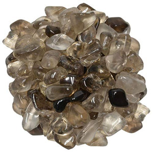 Digging Dolls: 1 lb of Small Smokey Quartz EX Grade Stones from Brazil - Tumbled Rocks Crystals Perfect for Art, Crafts, Reiki, Wicca and Wire Wrapping!