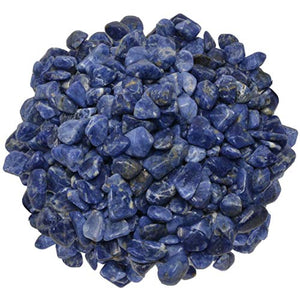 Digging Dolls: 2 lbs of XX Small Sodalite A Grade Stones from Brazil - Tumbled Rocks Crystals Perfect for Art, Crafts, Reiki, Wicca and Wire Wrapping!