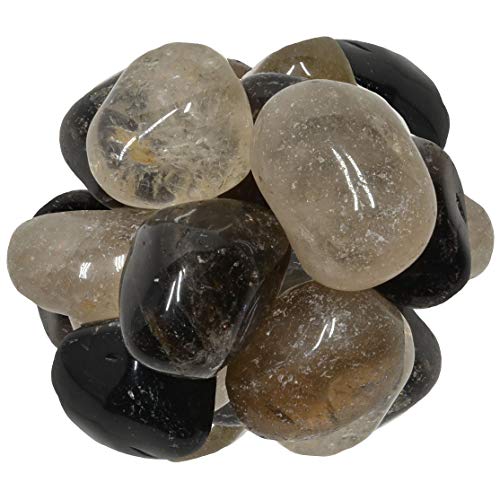 Digging Dolls: 3 lbs of Extra Large Smokey Quartz A Grade Stones from Brazil - Tumbled Rocks Crystals Perfect for Art, Crafts, Reiki, Wicca and Wire Wrapping!