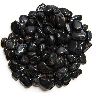 Digging Dolls: 3 lbs of Extra Small Black Onyx A Grade Stones from Brazil - Tumbled Rocks Perfect for Art, Crafts, Reiki, Wicca and Wire Wrapping!