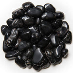 Digging Dolls: 1/2 lb of Small Black Onyx A Grade Stones from Brazil - Tumbled Rocks Perfect for Art, Crafts, Reiki, Wicca and Wire Wrapping!