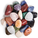 Digging Dolls: 2 lbs Tumbled Natural Brazilian Stone Mix - Large - 1.5" to 1.75" Average Size - Perfect for Arts, Crafts, Gifts, Party Favors, Wire Wrapping and More!