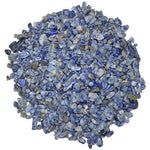 Digging Dolls: 1/2 lb of Tumbled Blue Jasper Chip Stones - Polished Rocks for Crafts, Art, Vase Filler, Decoration, Reiki, Crystal Jewelry Making and More!