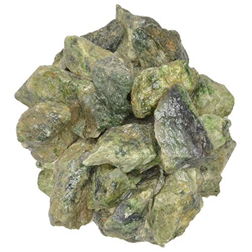 Digging Dolls: 3 lbs of Green Diopside Rough Stones from Africa - Raw Rocks Perfect for Tumbling, Lapidary Polishing, Reiki, Crystal Healing and Crafts!