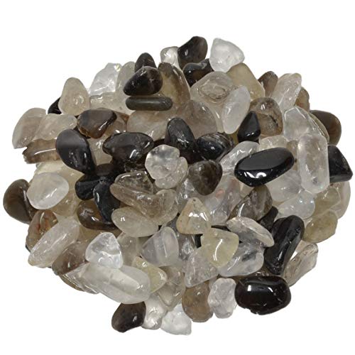 Digging Dolls: 1/2 lb of Extra Small Smokey Quartz A Grade Stones from Brazil - Tumbled Rocks Crystals Perfect for Art, Crafts, Reiki, Wicca and Wire Wrapping!