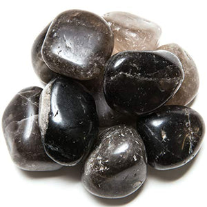 Digging Dolls: 1 lb of Extra Large Smokey Quartz B Grade Stones from Brazil - Tumbled Rocks Perfect for Art, Crafts, Reiki, Wicca and Wire Wrapping!