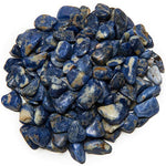 Digging Dolls: 1/2 lb of XXSmall Sodalite B Grade Stones from Brazil - Tumbled Rocks Perfect for Art, Crafts, Reiki, Wicca and Wire Wrapping!