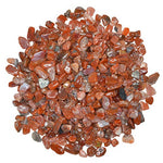 Digging Dolls: 1/2 lb of Tumbled South Redstone Chip Stones - Polished Rocks for Crafts, Art, Vase Filler, Decoration, Reiki, Crystal Jewelry Making and More!