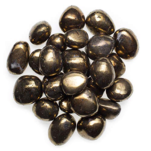 Digging Dolls: 25 pcs Natural Chalcopyrite Tumbled Stones from Peru