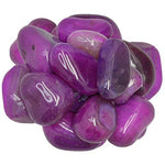 Digging Dolls: 1 lb of Extra Large Dyed Pinkish Purple Agate A Grade Stones from Brazil - Tumbled Rocks Crystals Perfect for Art, Crafts, Reiki, Wicca and Wire Wrapping!