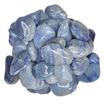 Digging Dolls: 1 lb of Medium Blue Quartz B Grade Stones from Brazil - Tumbled Rocks Crystals Perfect for Art, Crafts, Reiki, Wicca and Wire Wrapping!