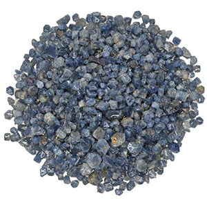 Digging Dolls: 10 pcs of Beautiful Blue Sapphire Crystals Rough Stones from Brazil - Raw Rocks Perfect for Tumbling, Lapidary Polishing, Reiki, Crystal Healing and Crafts!