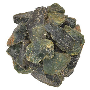 Digging Dolls: 2 lbs of Light Green Serpentine Rough Stones from India - Raw Rocks Perfect for Tumbling, Lapidary Polishing, Reiki, Crystal Healing and Crafts!