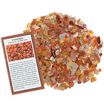 Digging Dolls: 2 lbs of Tumbled Carnelian Chip Stones - Polished Rocks for Crafts, Art, Vase Filler, Decoration, Reiki, Crystal Jewelry Making and More!