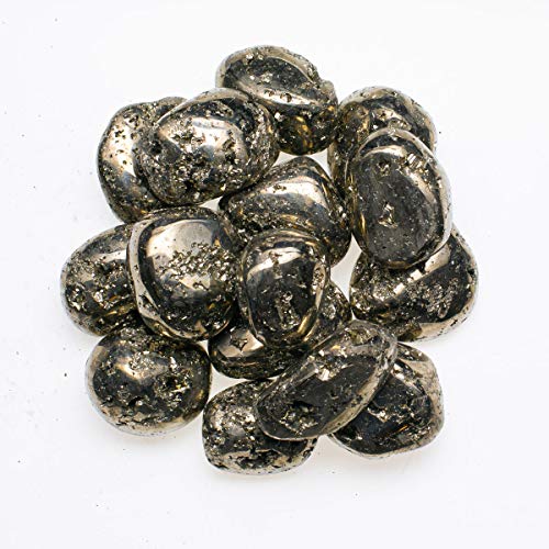 Digging Dolls: 1/2 lb Natural Pyrite (Fools Gold) Tumbled Stones from Peru