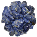 Digging Dolls: 1 lb of Medium Sodalite A Grade Stones from Brazil - Tumbled Rocks Crystals Perfect for Art, Crafts, Reiki, Wicca and Wire Wrapping!