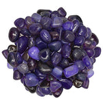 Digging Dolls: 1/2 lb of Extra Small Dyed Dark Purple Agate A Grade Stones from Brazil - Tumbled Rocks Crystals Perfect for Art, Crafts, Reiki, Wicca and Wire Wrapping!