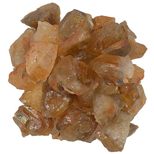 Digging Dolls: 3 lbs of Gold Citrine Rough Stones from India - Raw Rocks Perfect for Tumbling, Lapidary Polishing, Reiki, Crystal Healing and Crafts!