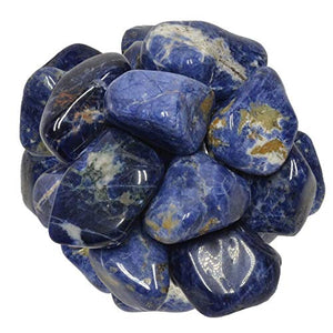 Digging Dolls: 1/2 lb of Large Sodalite A Grade Stones from Brazil - Tumbled Rocks Crystals Perfect for Art, Crafts, Reiki, Wicca and Wire Wrapping!