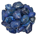 Digging Dolls: 1/2 lb of Large Dyed Blue Agate A Grade Stones from Brazil - Tumbled Rocks Crystals Perfect for Art, Crafts, Reiki, Wicca and Wire Wrapping!