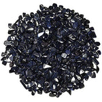 Digging Dolls: 1/2 lb of Tumbled Blue Goldstone Chip Stones - Polished Rocks for Crafts, Art, Vase Filler, Decoration, Reiki, Crystal Jewelry Making and More!