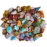 Digging Dolls: 3 lbs Natural Premium Madagascar Rough Stone Mix - Small Size - 1/2" to 1" Average - Raw Rough Rocks for Arts, Crafts, Tumbling, Polishing, Gem Mining, Wire Wrapping and More!