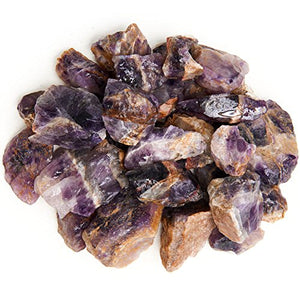 Digging Dolls: 3 lbs Deep Purple Amethyst Rough Rocks from India - Raw Natural Crystals and Stones for Arts, Crafts, Tumbling, Cabbing, Polishing, Wire Wrapping, Reiki Crystal Healing