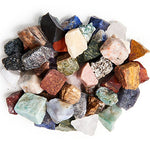 Digging Dolls: 18 lbs Natural Asia and Middle East Rough Stone Mix - Made with Over 35 Types of Stones - Large Size - 1" to 1.5" Average - Raw Rough Rocks for Arts, Crafts, Tumbling, Wire Wrapping!